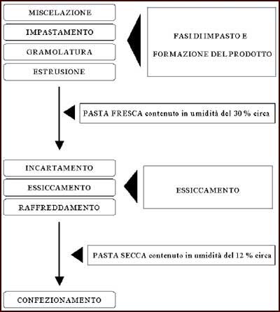 processo di pastificazione