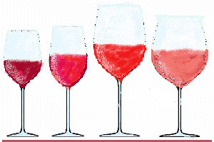 bicchieri per vini rossi